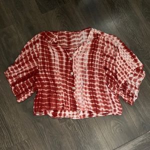 Flowy tie dye blouse